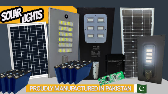 group of solar light manufactured in Pakistan