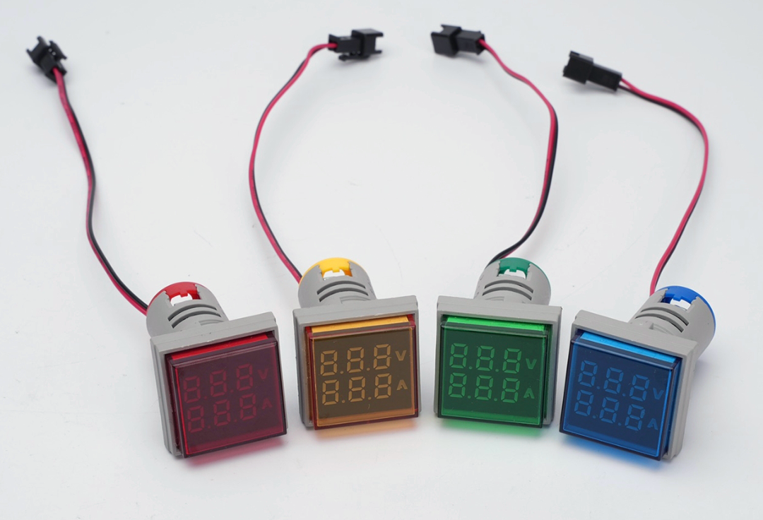 2 in 1 MORA Digital Square Volt meter & Ampere Meter Indicator Size (22mm) With Current Transformer in Pakistan - Image 2