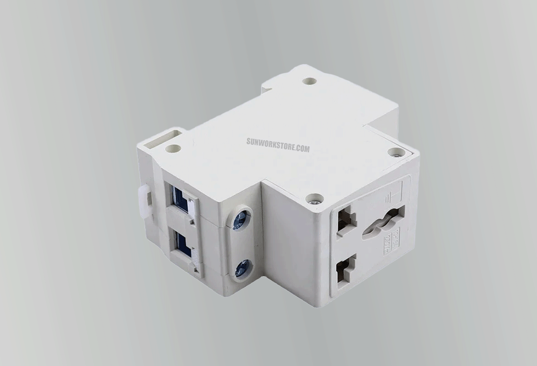 Din Rail Socket AC30 2 Pin Plug 35mm Modular socket 10-16A 250V in Pakistan - Image 2