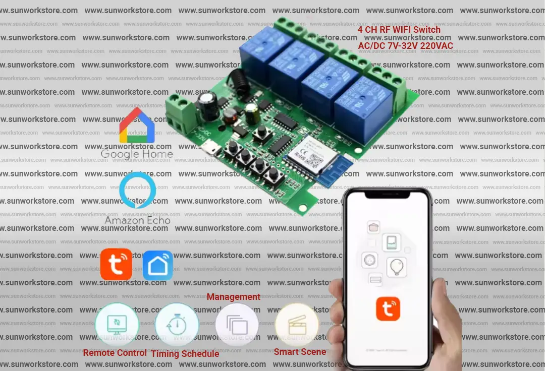 4-Channel Tuya Smart WiFi Remote Control Universal Wireless Switch in Pakistan - Image 3