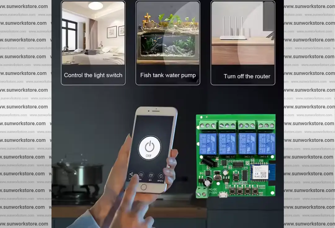 4-Channel Tuya Smart WiFi Remote Control Universal Wireless Switch in Pakistan - Image 4