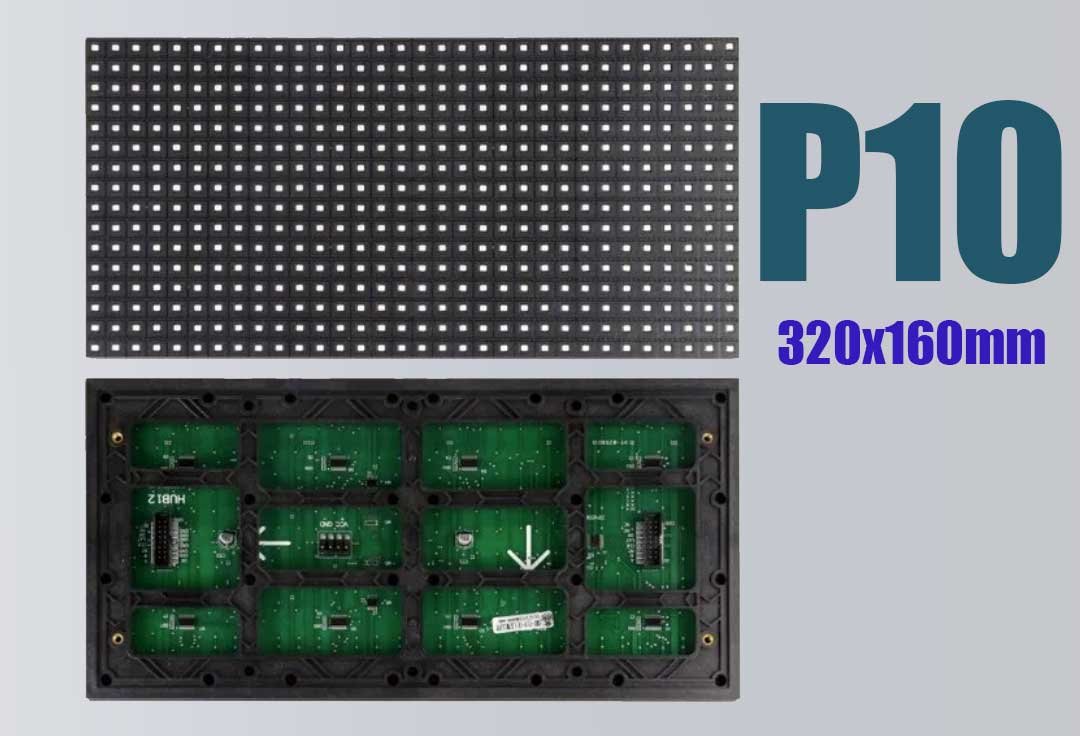P10 SMD Single-Color White LED Display Panel Module, 32x16cm (320x160mm) - Image 5