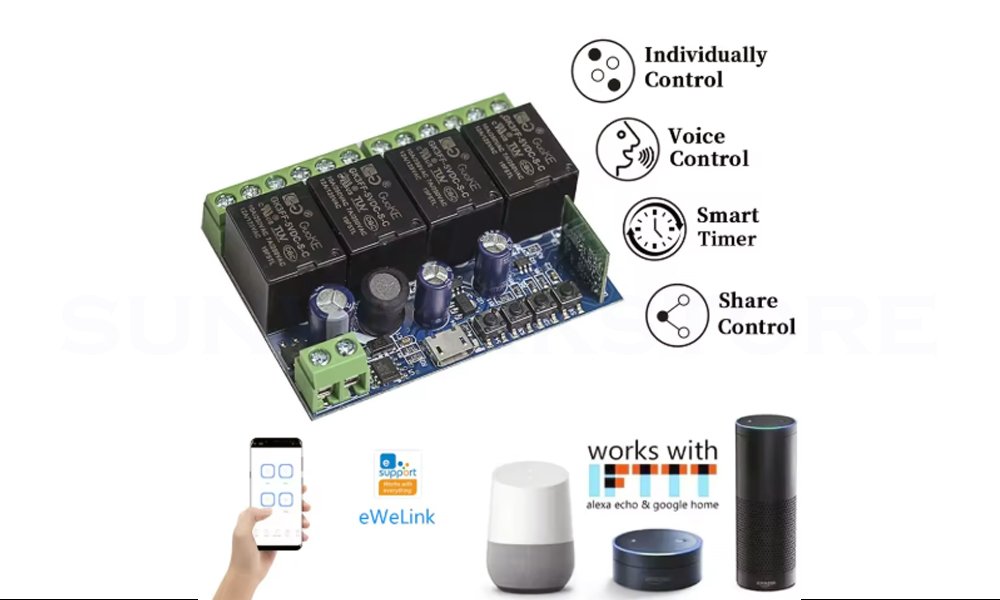ewelink Dc 4 ch Wifi Switch