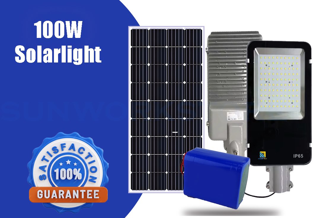 100W 3-in-1 Solar Light – High-Performance Outdoor Lighting - Image 2